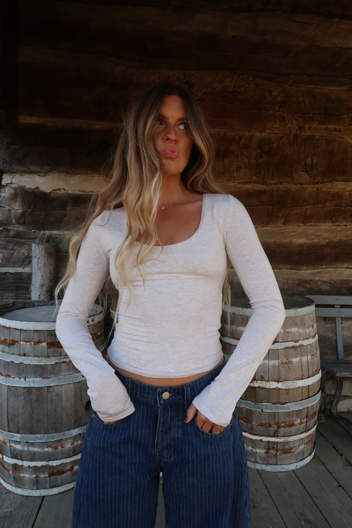 Oatmeal Back To Basics Long Sleeve