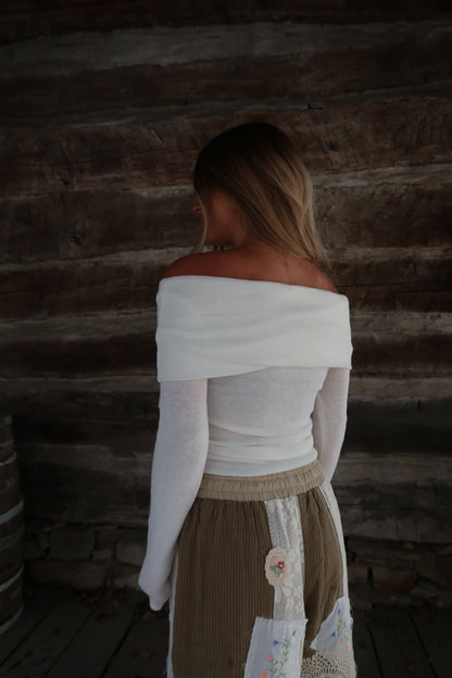 Birch off the shoulder top