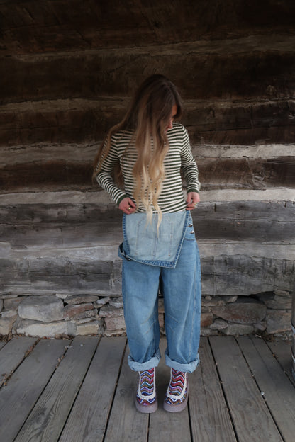 Pine Stripe Sweater Long Slv