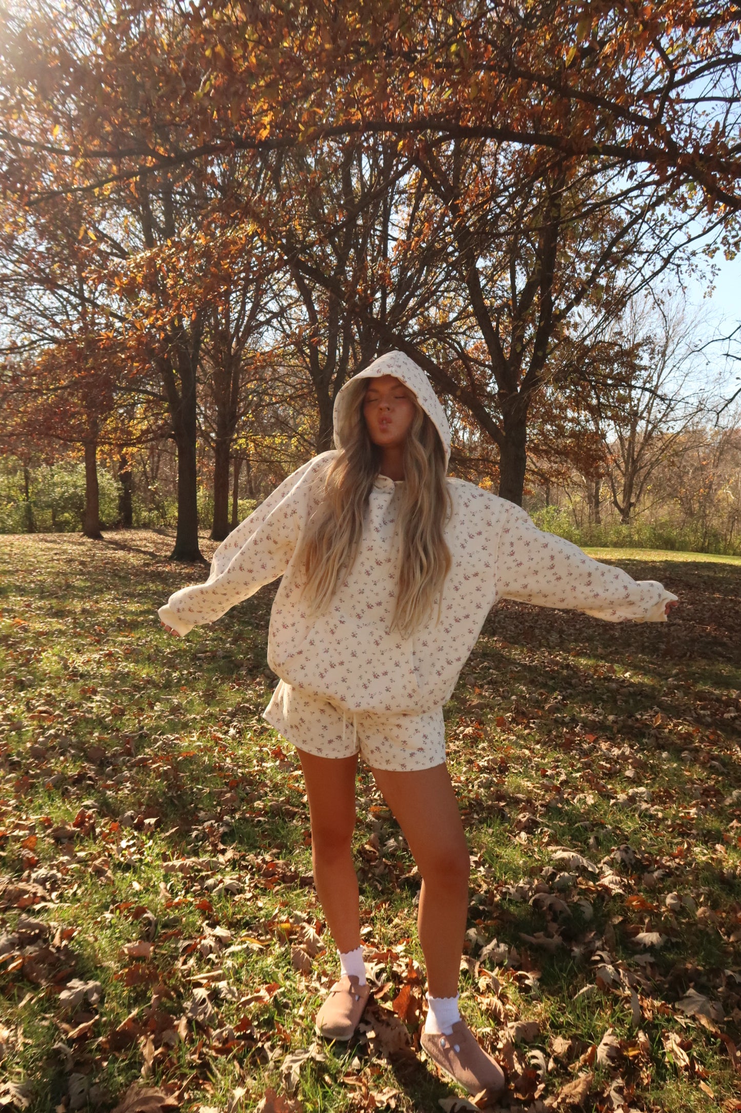 Ditsy Cloud Hoodie