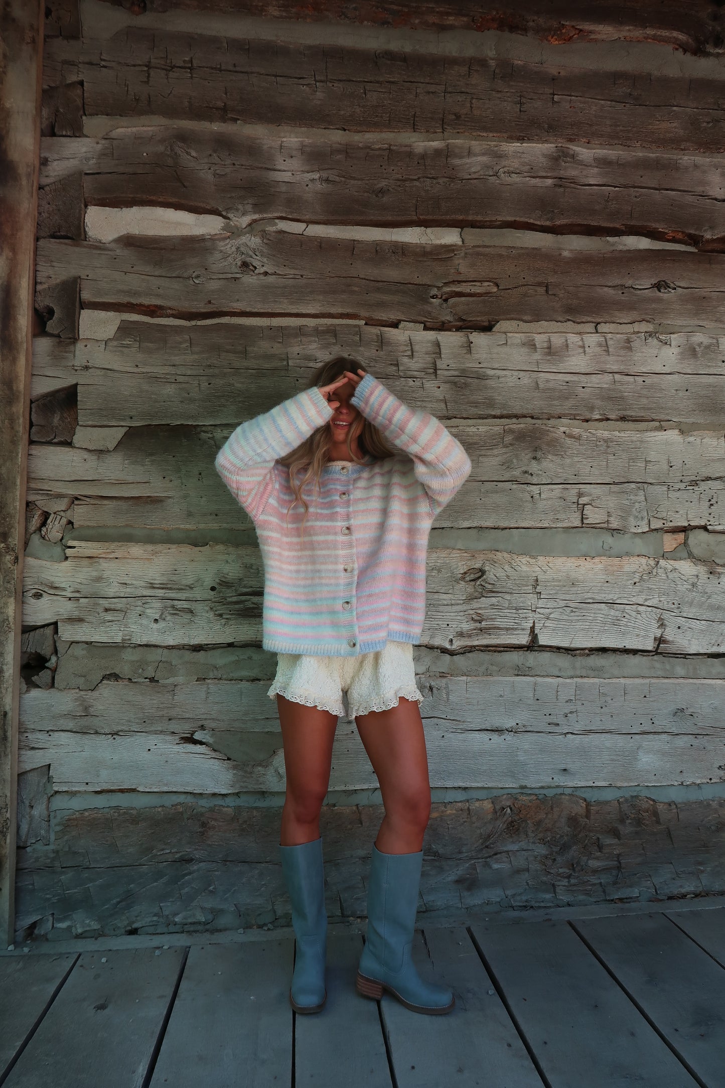 Spring Air Stripe Cardigan