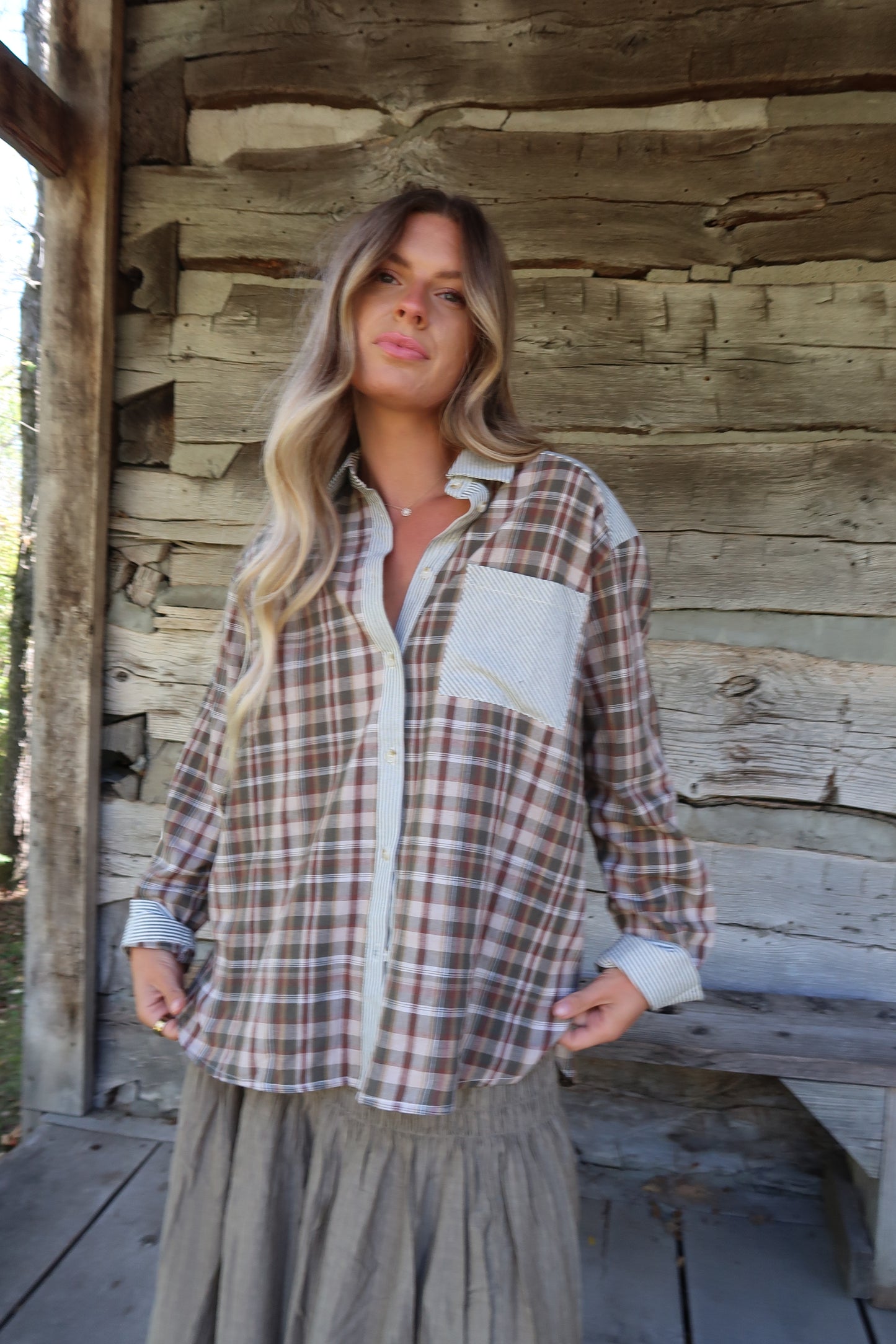 Sweet as Pecan Plaid Flannel