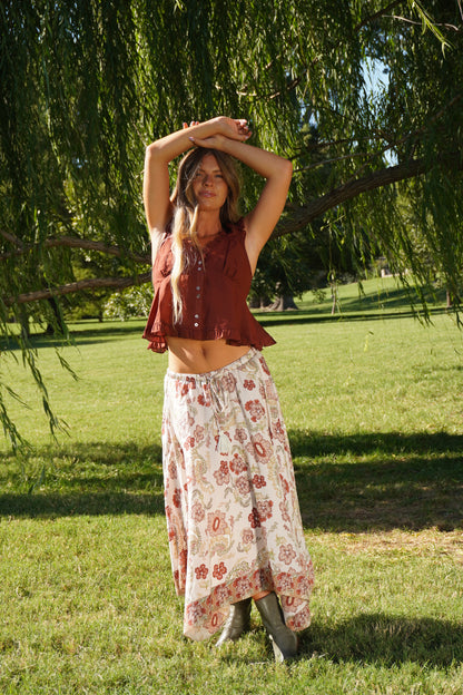 Phoebe Handkerchief Midi Skirt