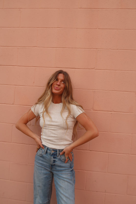 heather grey everyday baby tee
