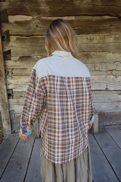 Sweet as Pecan Plaid Flannel