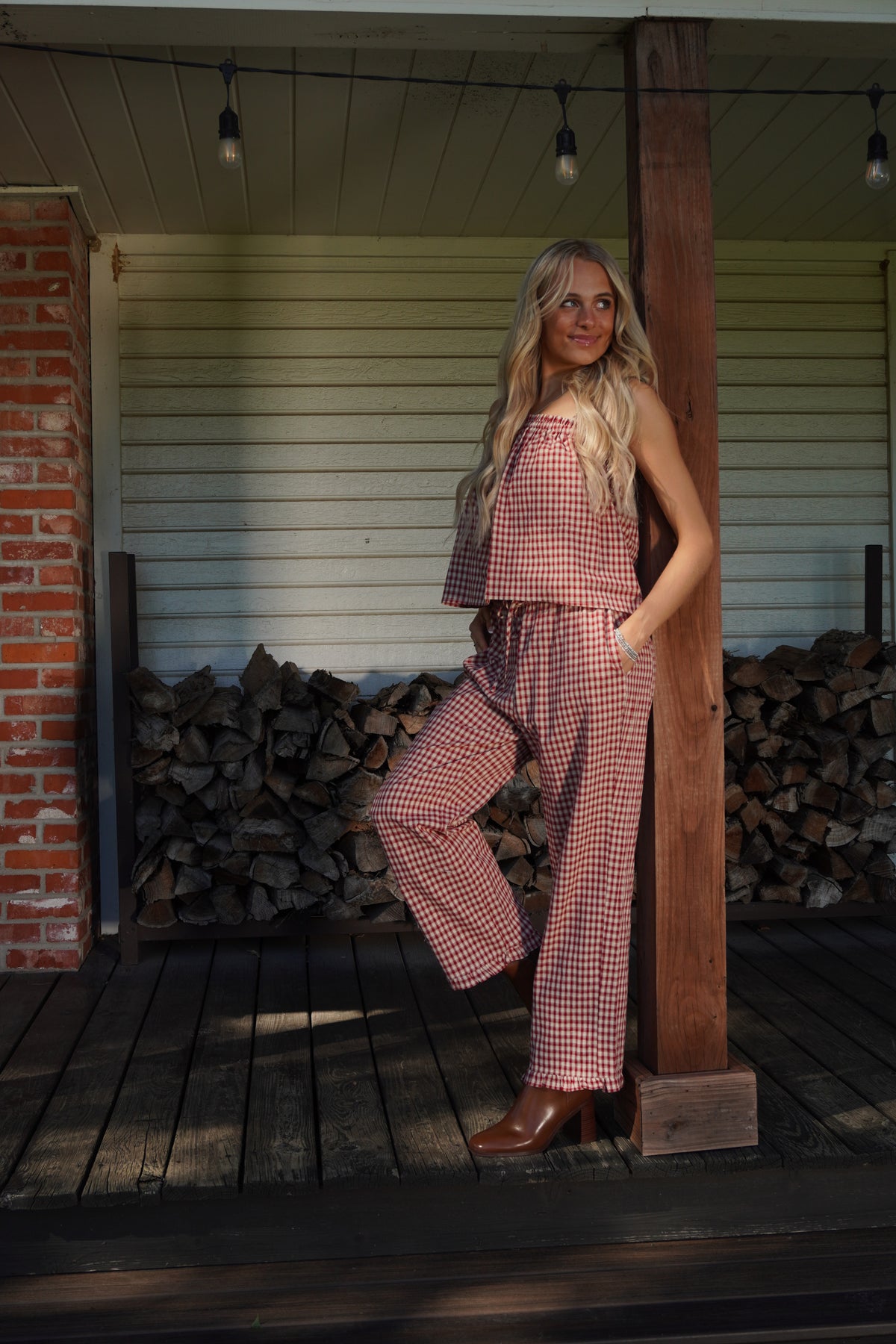 Apple Pie Plaid Set