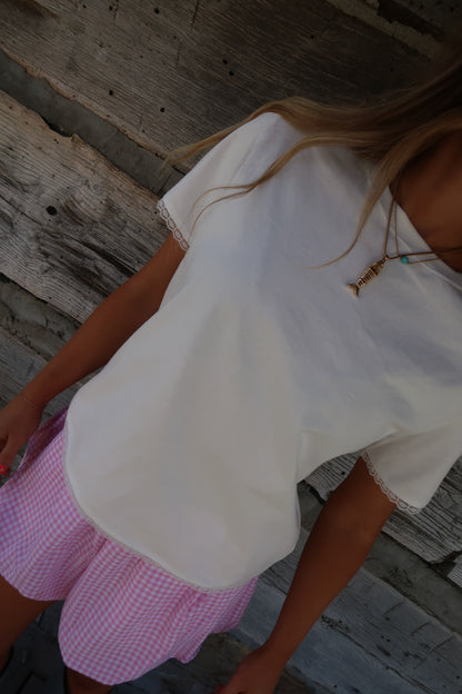 Rowan Lace Trim Tee