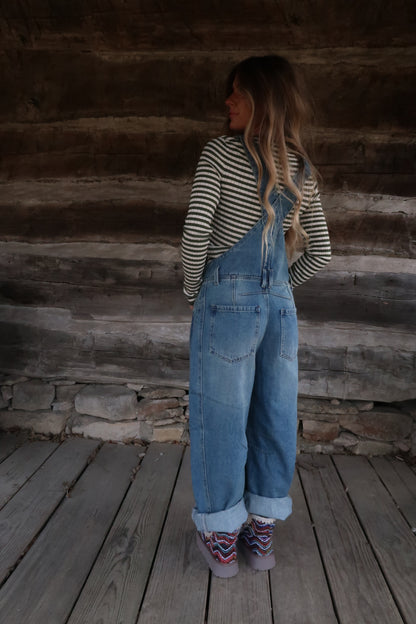 Benny Barrel Leg Overalls