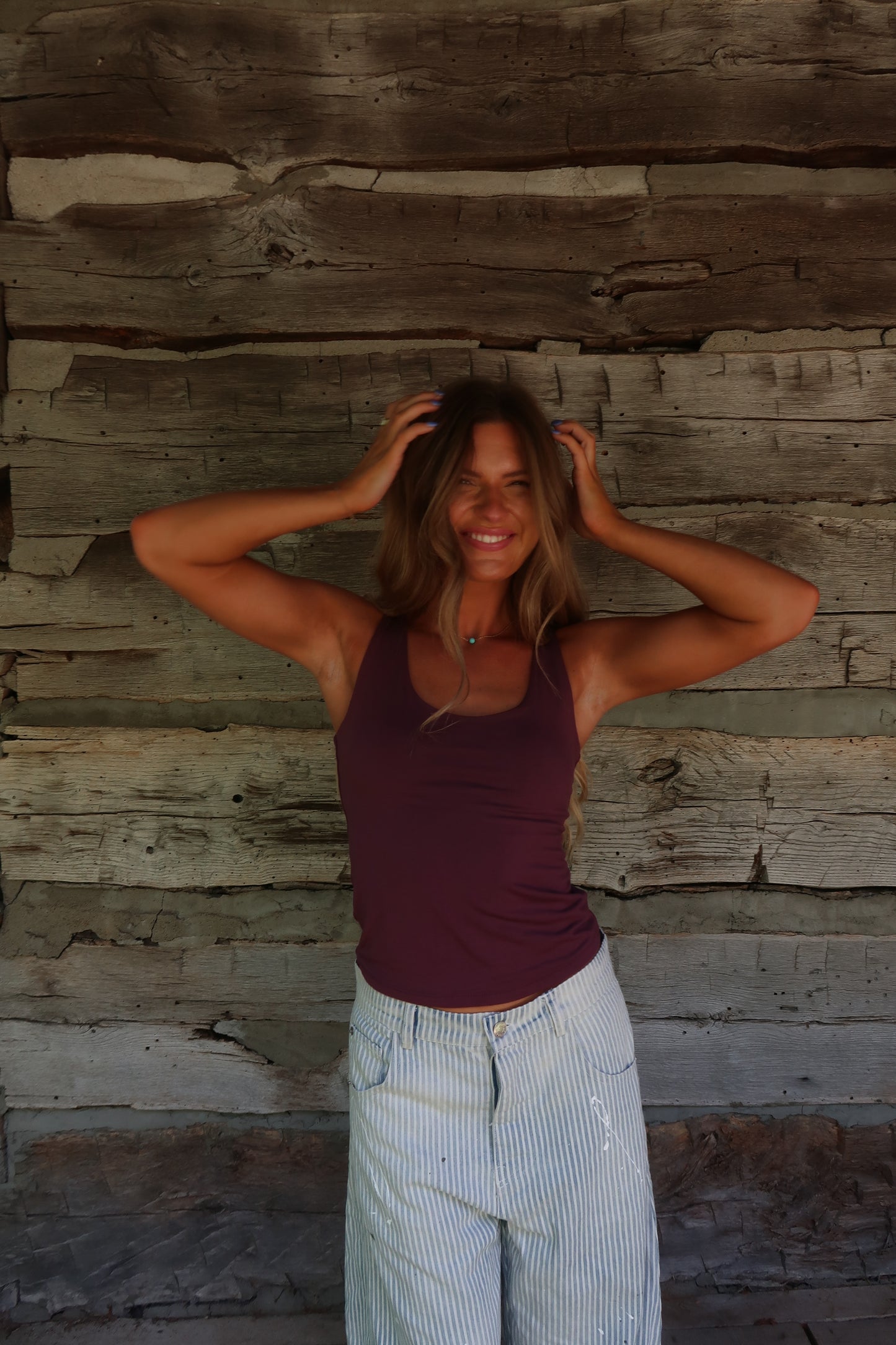 Plum Back To Basics Tank
