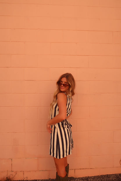 Everest stripe mini dress