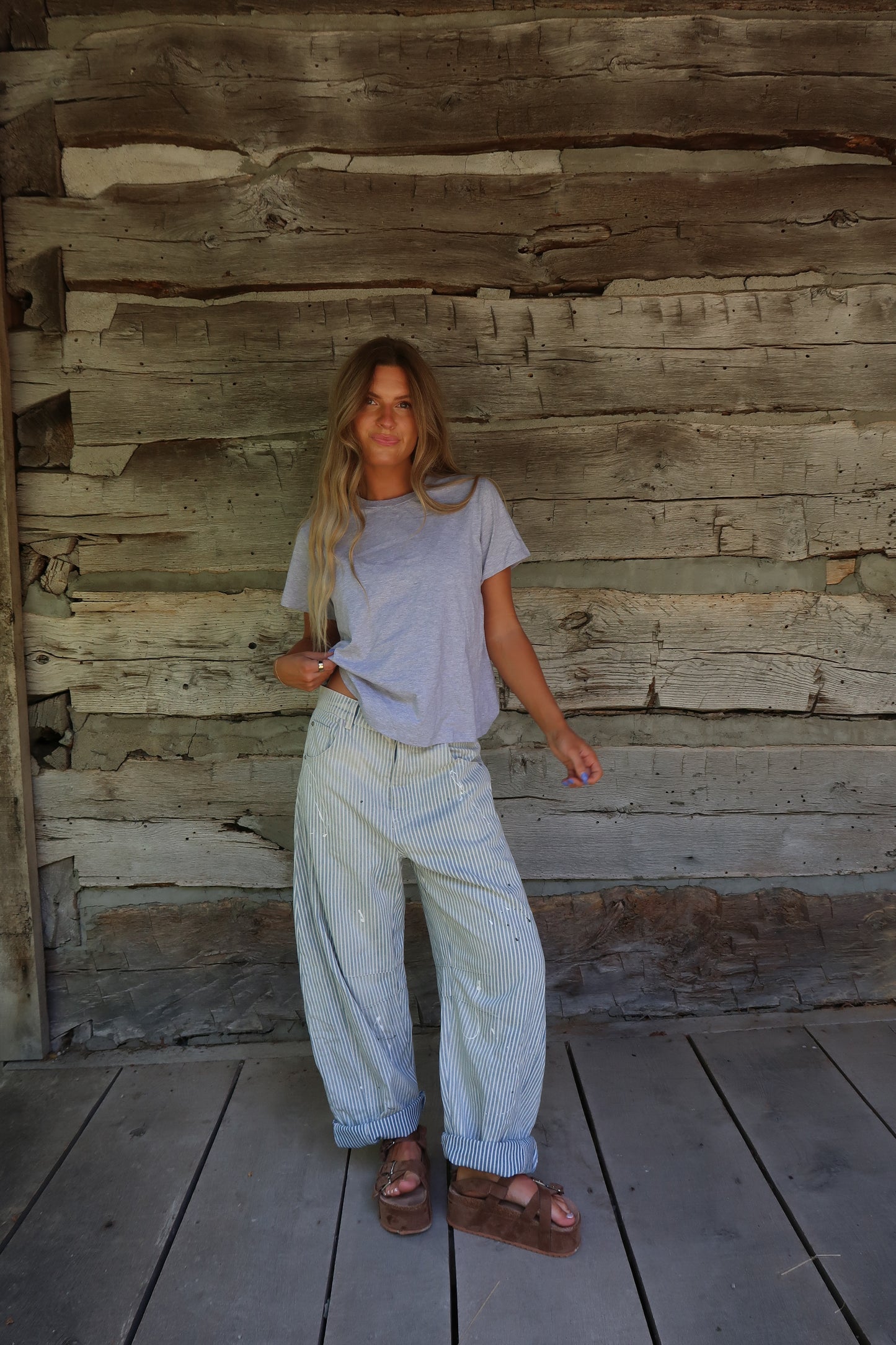 Grey Boxy Tee
