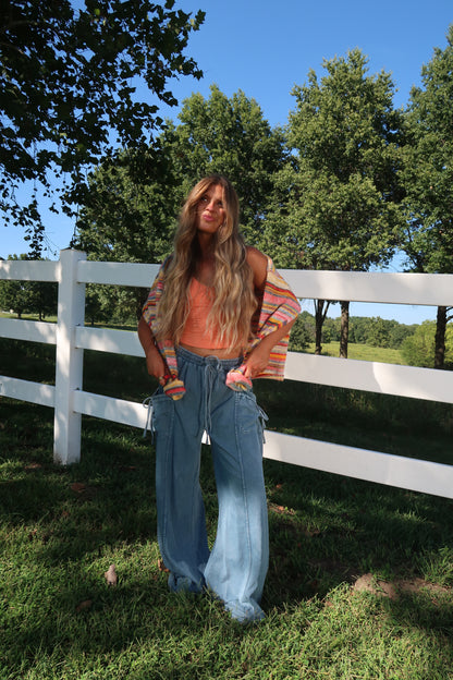 Blueberry Pie Wide Leg Pants