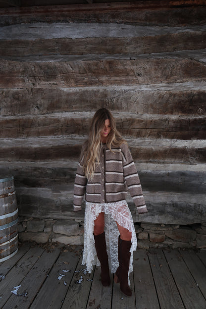 Cedar Stripe Cardi