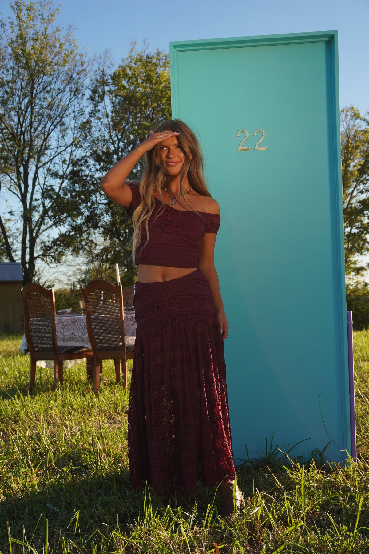 Burgundy Keepsake Top