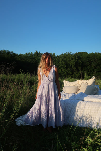 Fresh Lavender Tiered Dress