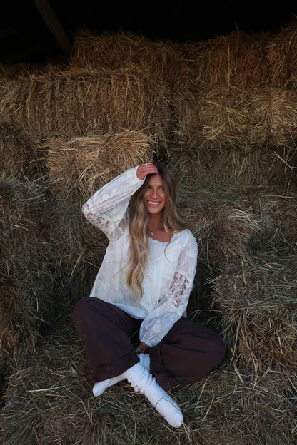 Sweetie eyelet Long Slv