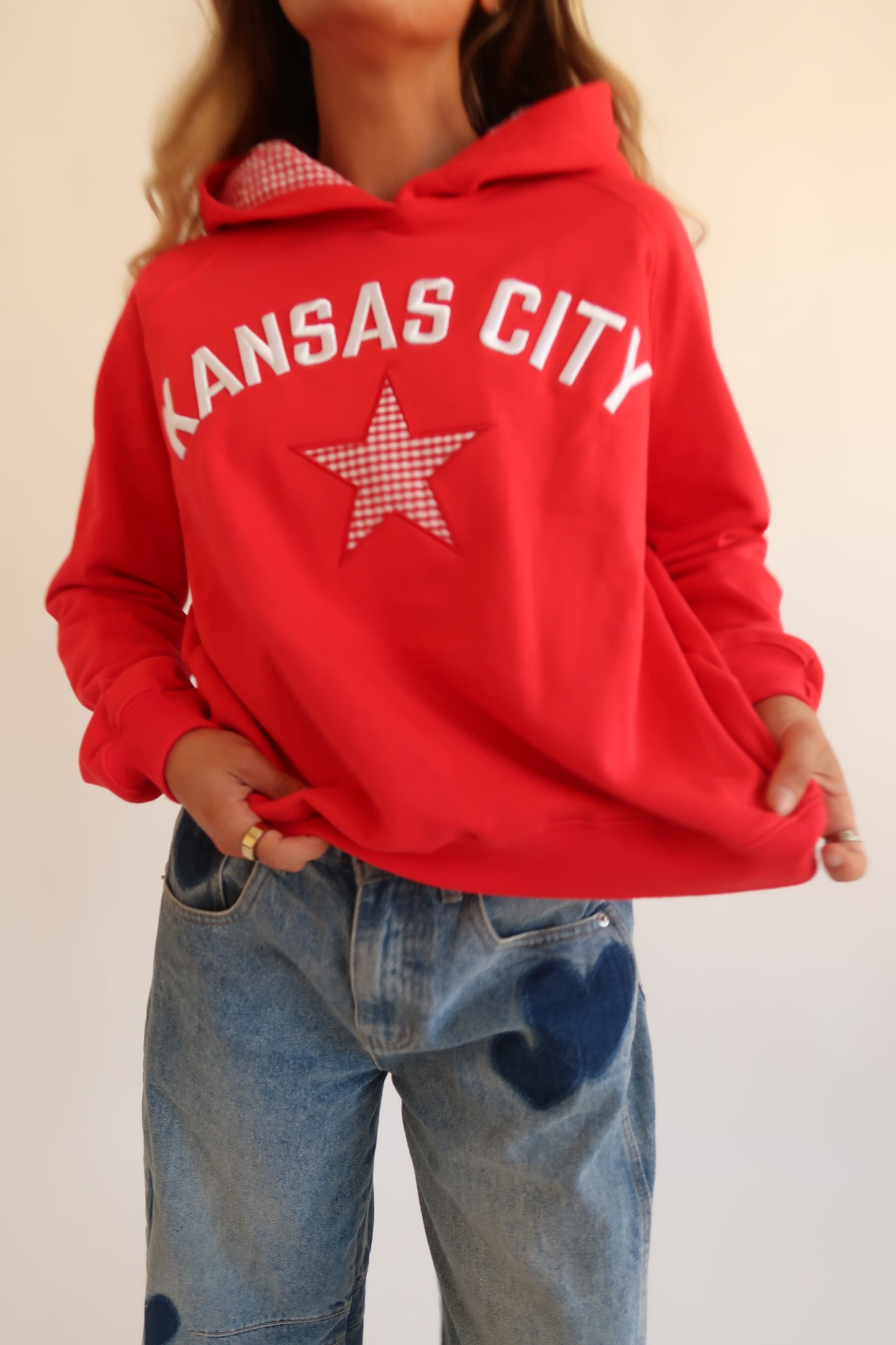 Kansas City Gingham Hoodie