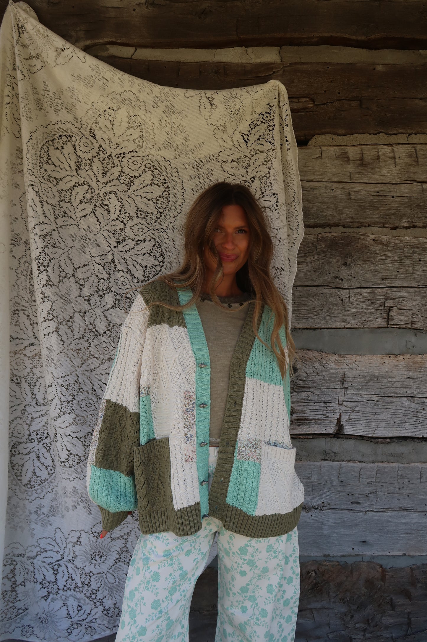 Gardener Patchwork Cardi