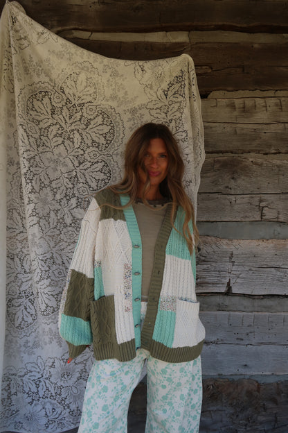 Gardener Patchwork Cardi