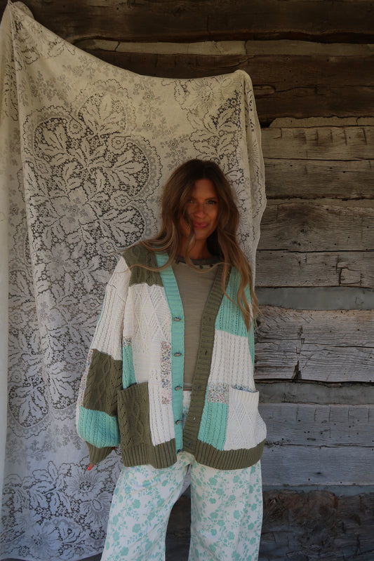 Gardener Patchwork Cardi