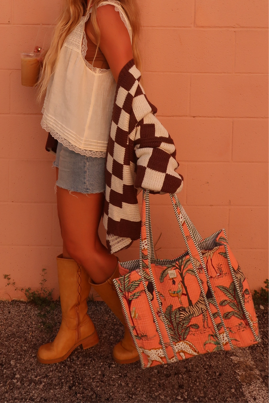 Diego Quilted Tote Bag