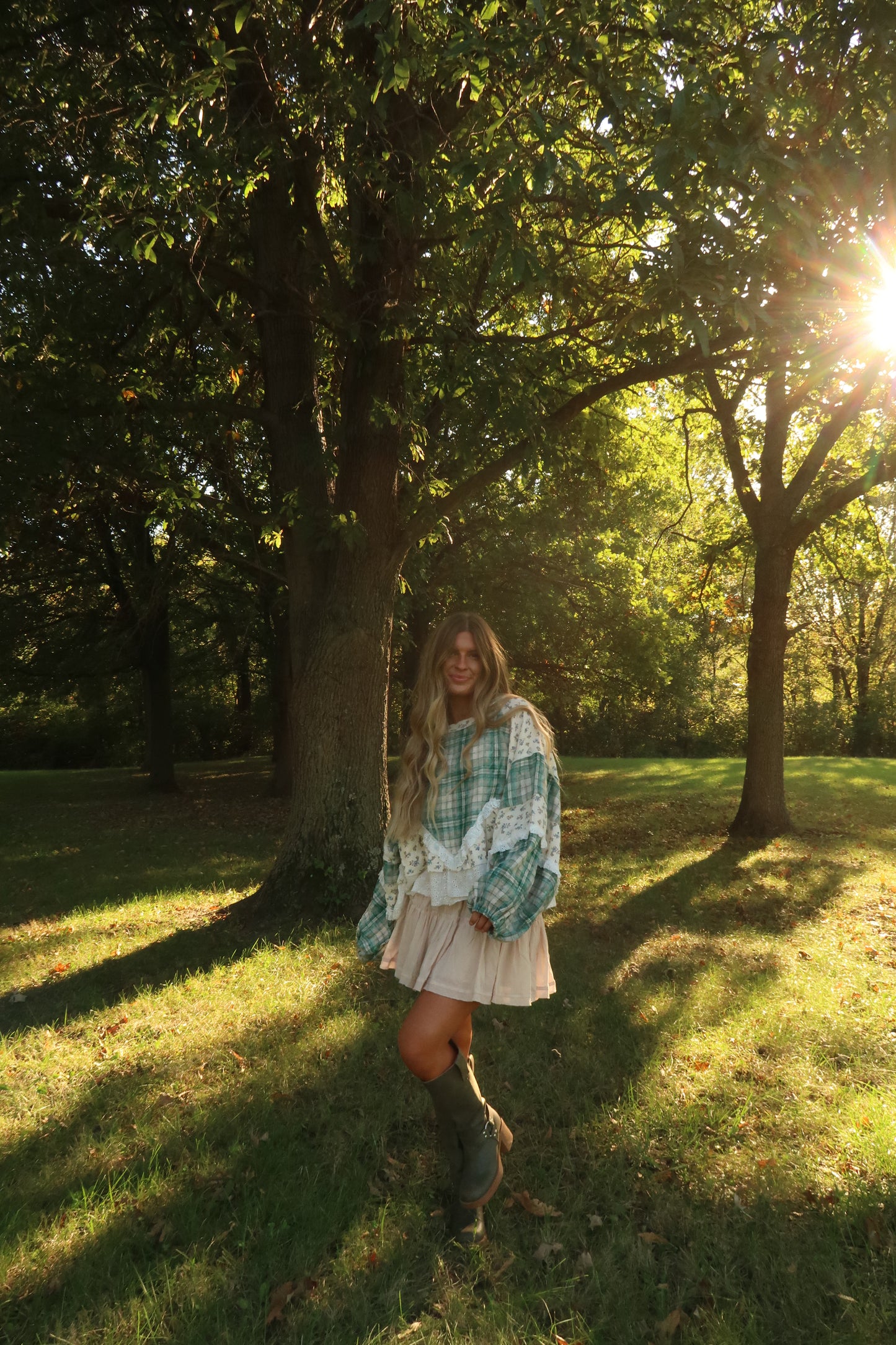 Brown sugar layering dress