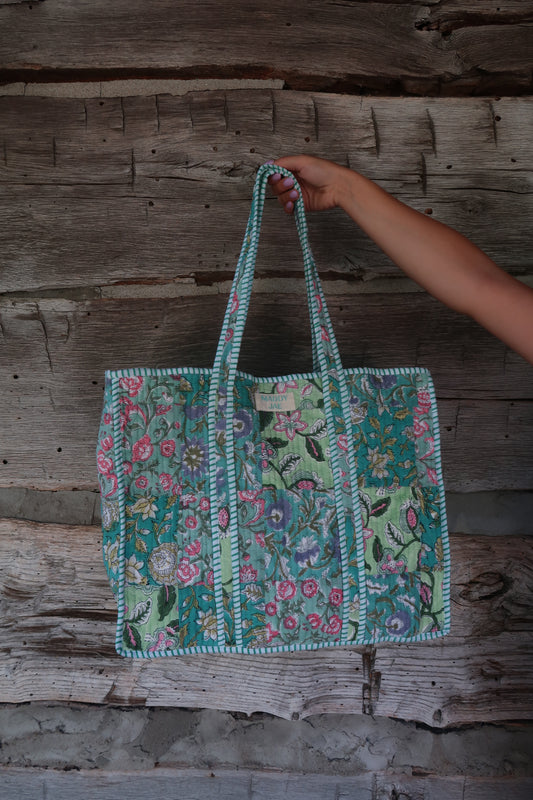 Lilly Quilted Tote Bag