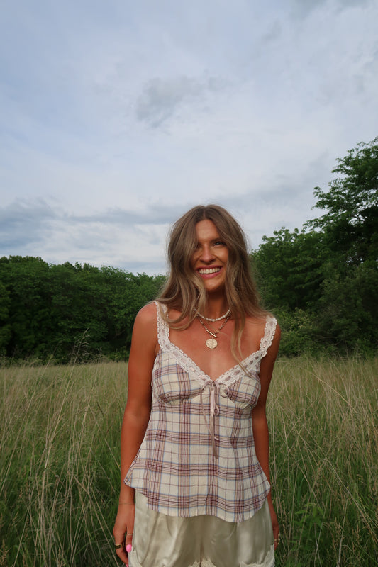 Penny Plaid Tank