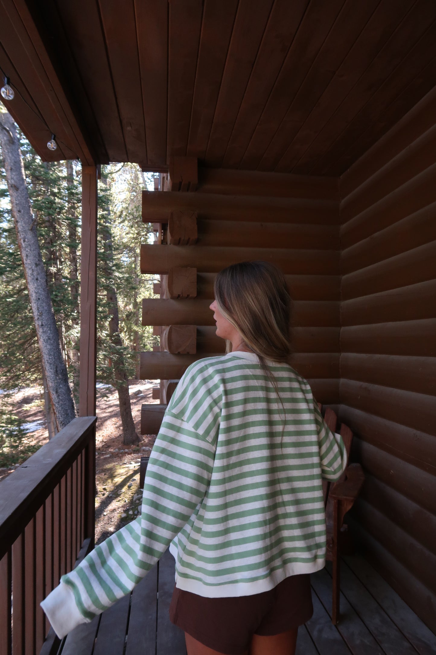 Sage Oats Stripe Cardi