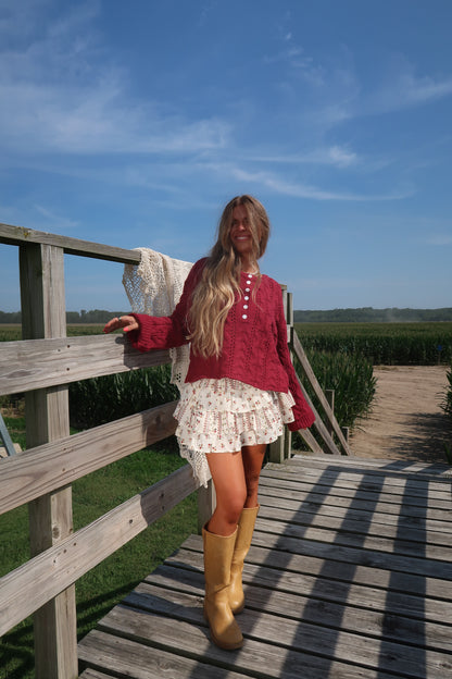 Blackberry Jam Knit Sweater