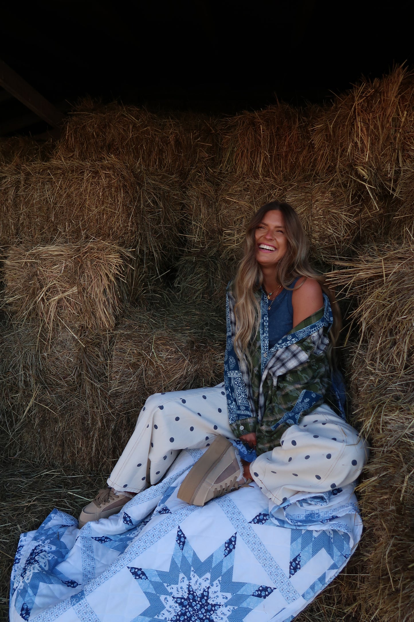 Meadown Ridge Oversized Patchwork Flannel