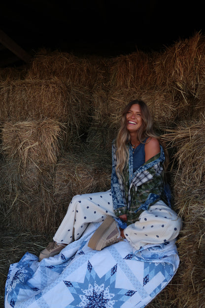 Meadown Ridge Oversized Patchwork Flannel