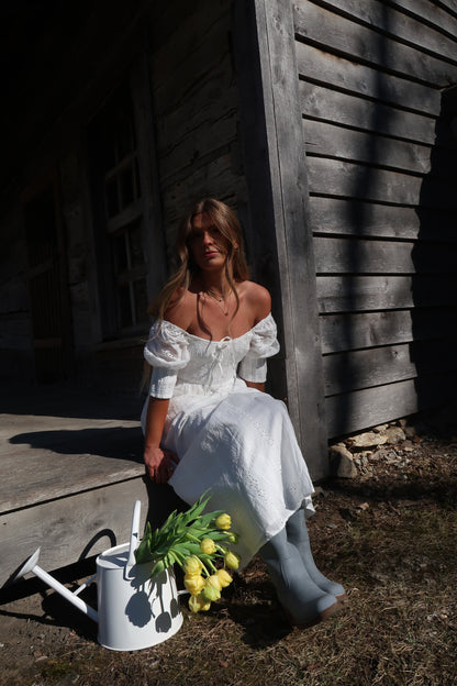 Lilly Eyelet Midi Dress