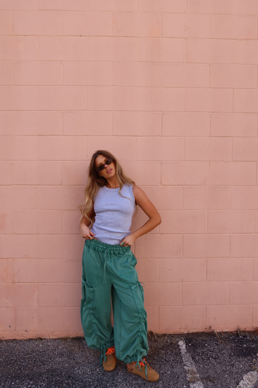 Heather Grey High Neck Tank