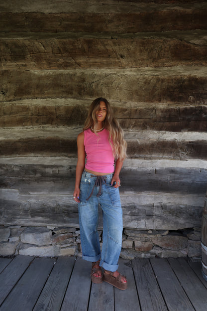 Candy Pink Mineral Wash Tank