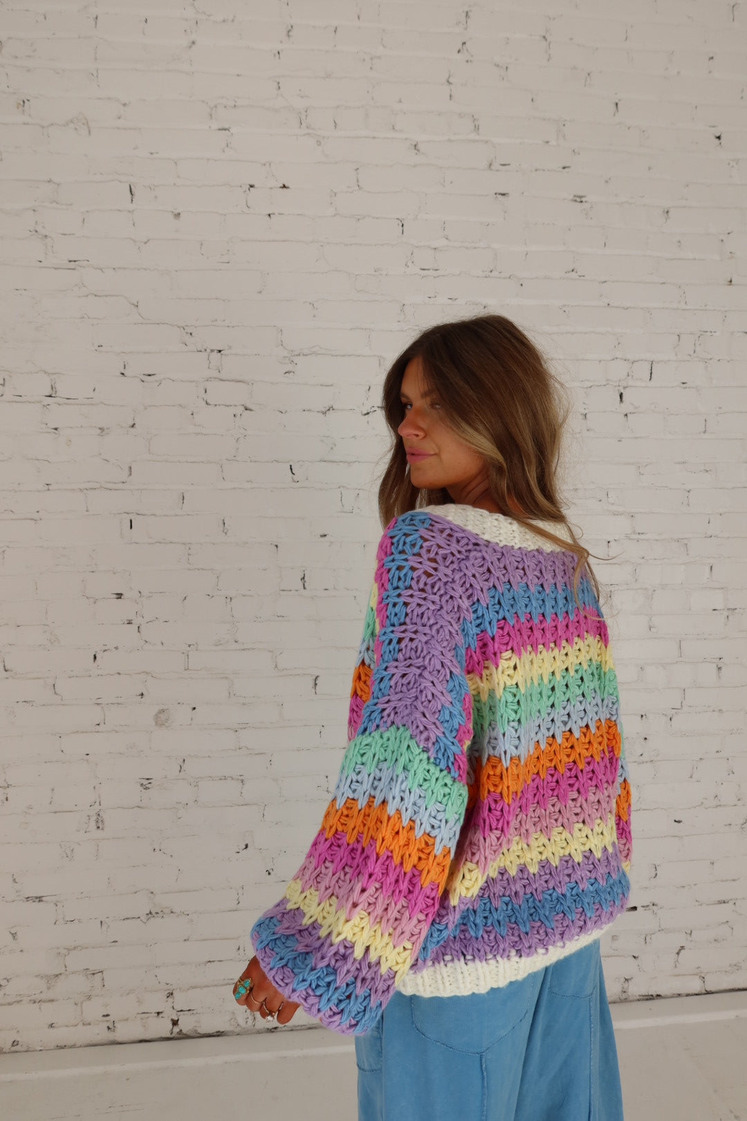 Cotton Candy Chunky Cardi