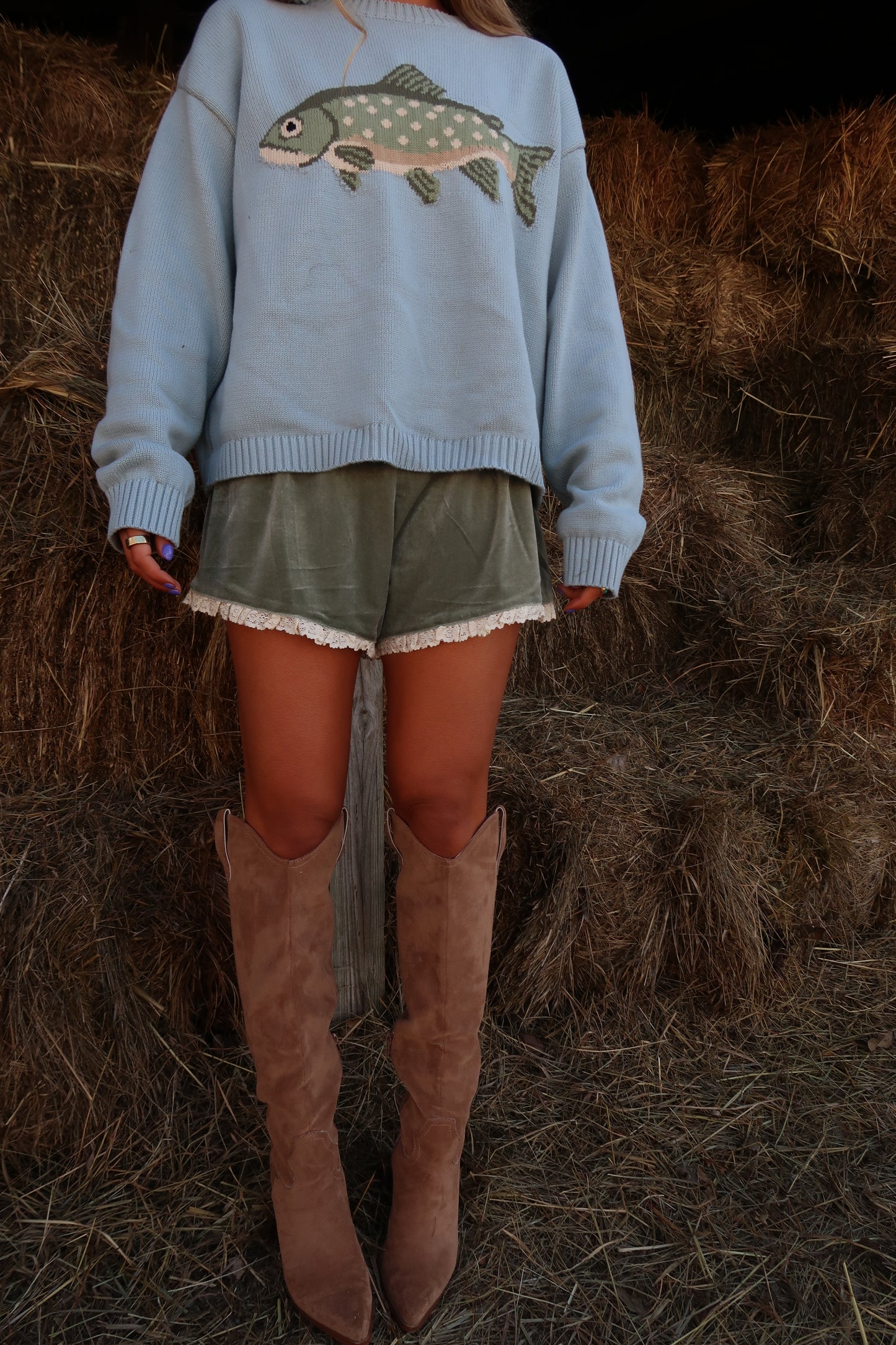Blue Bass Sweater