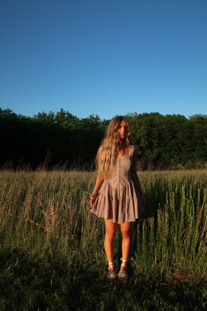 Smore Gingham Romper