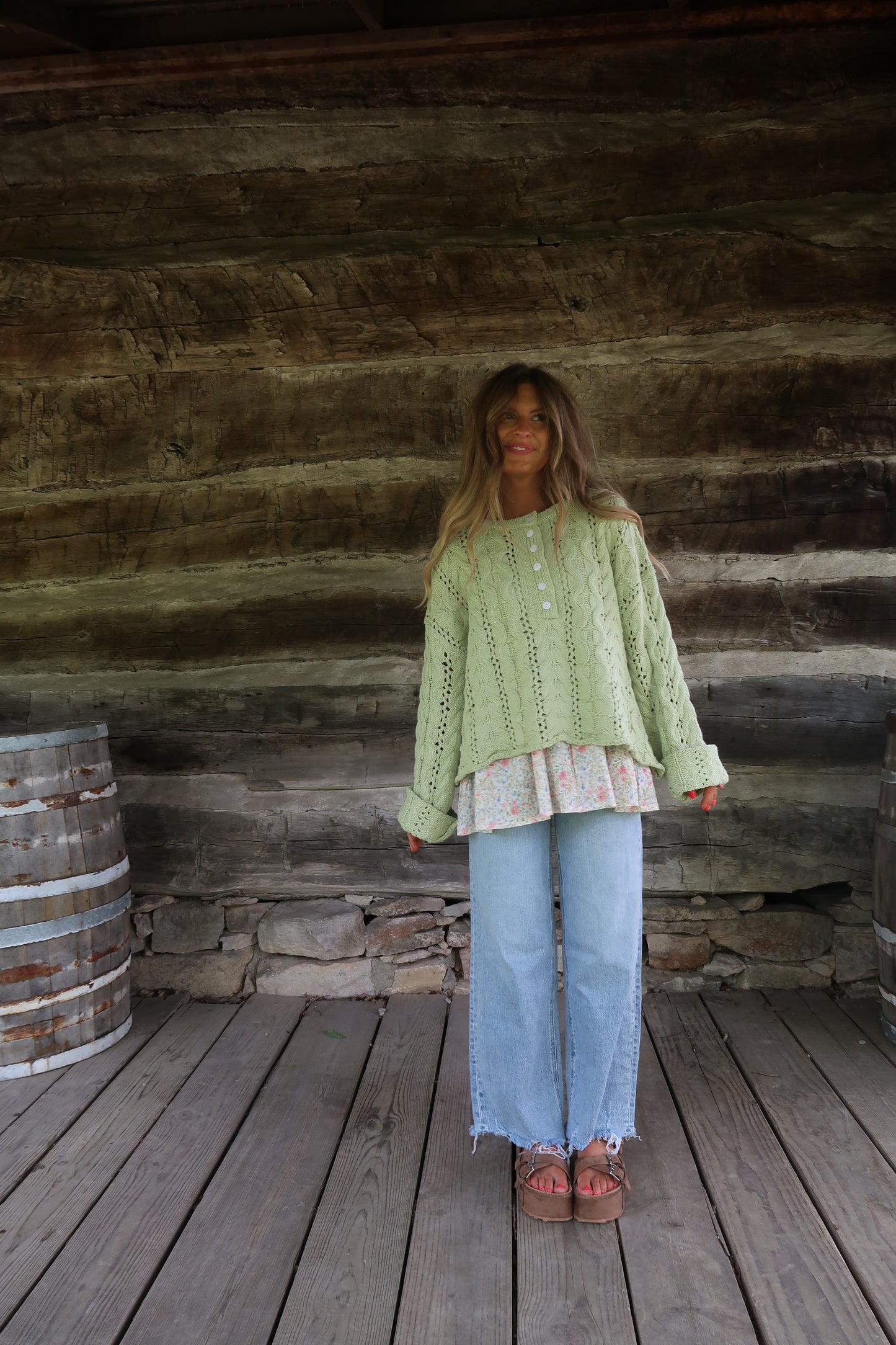 Honeydew Knit Sweater