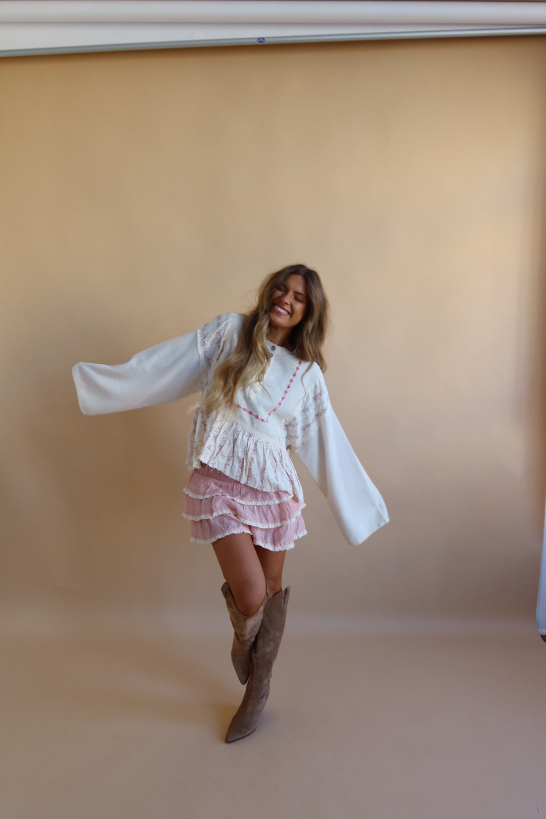 Pinky Promise Tiered Ruffle Shorts