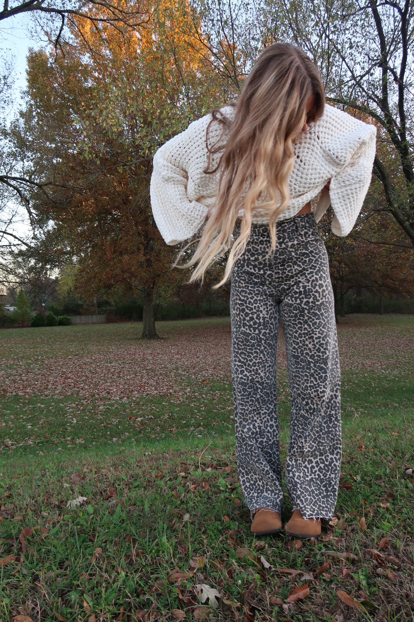 Carmel Leopard Straight Leg Pant