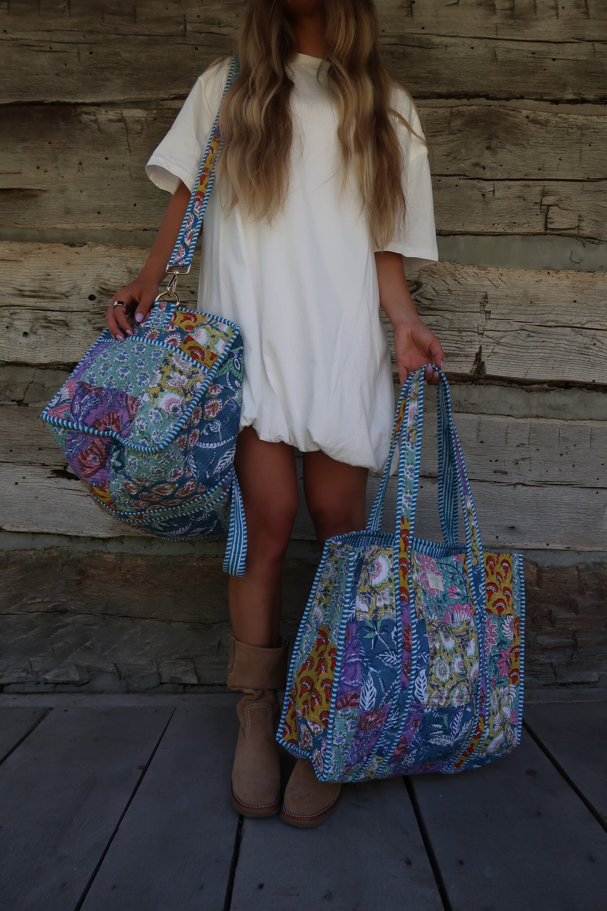 Sally Quilted XL Duffle Bag