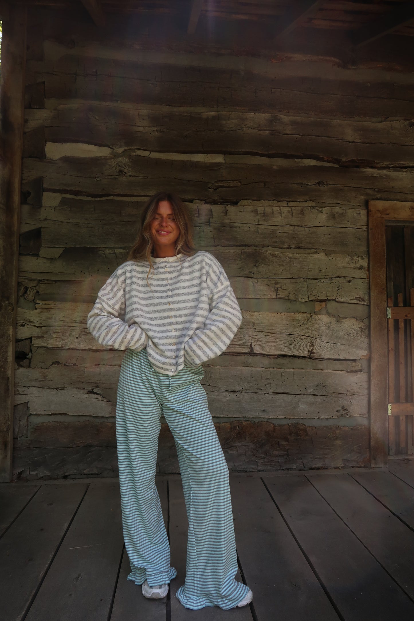 Cloud Stripe Everyday cardi