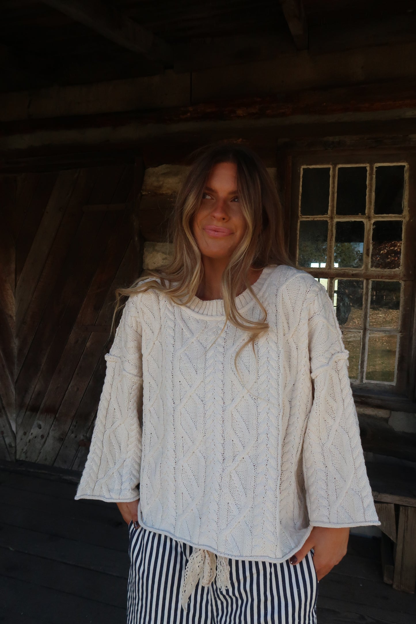 Cream Dream Cable Knit Sweater