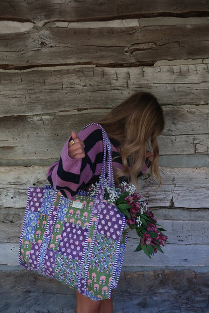Julia Quilted Tote Bag