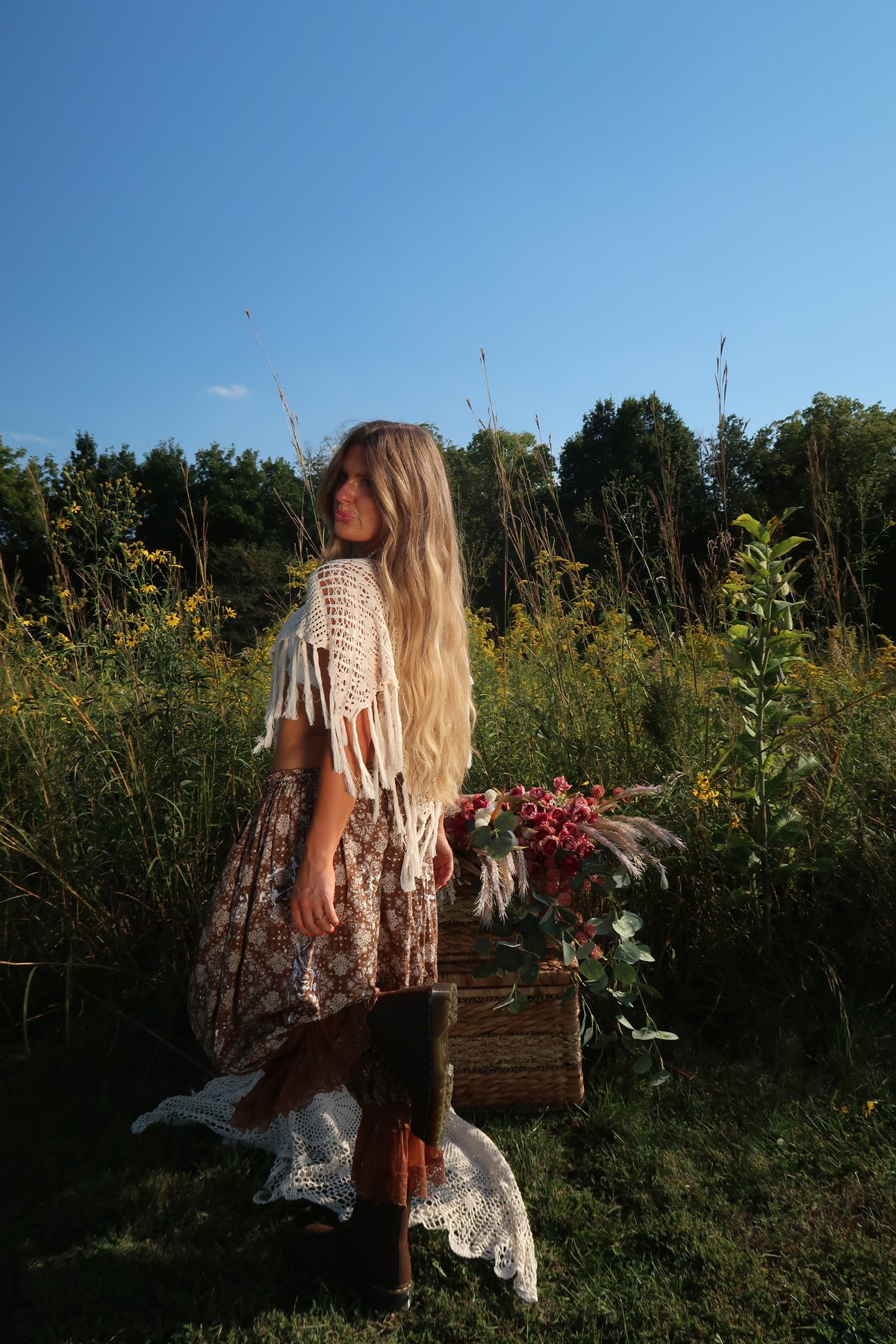 Acorn Fringe Poncho