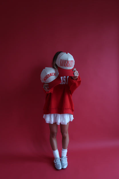 Red Kansas City Trucker Hat