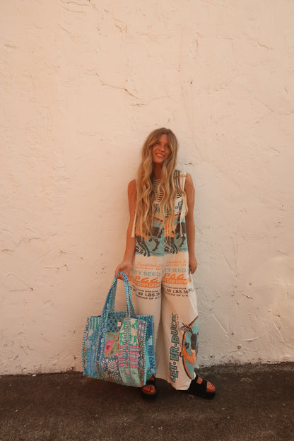 Eleanor Quilted Tote Bag