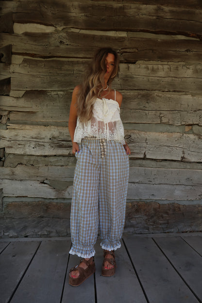 Goldie Plaid Boxer Pant