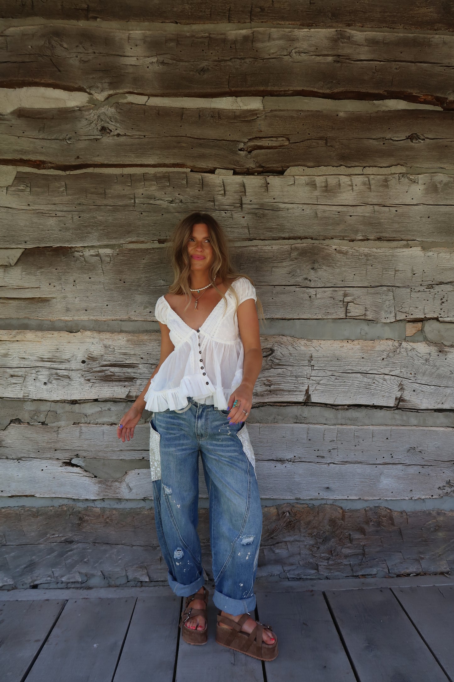 Ronnie Patch Barrel Jeans